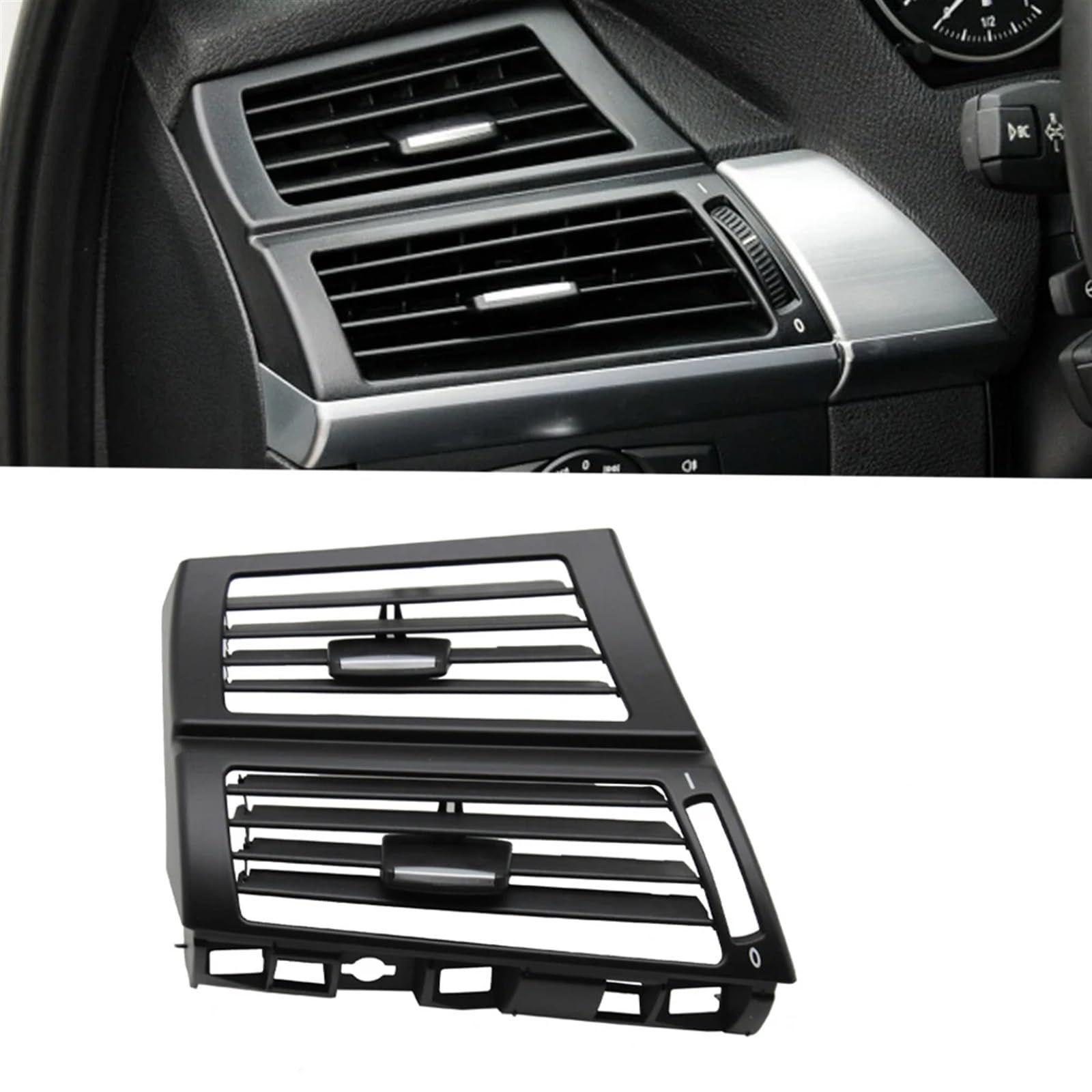 PNBVW LHD RHD Vorne Zentral Links Rechts Hinten Klimaanlage AC Vent Grille Outlet Abdeckung for BM//W X5 X6 E70 E71 E72 2007-2013(Left) von PNBVW