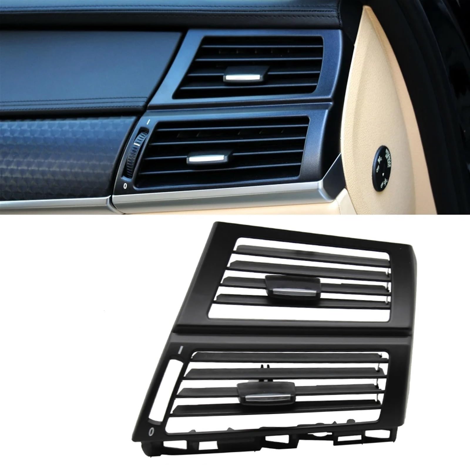 PNBVW LHD RHD Vorne Zentral Links Rechts Hinten Klimaanlage AC Vent Grille Outlet Abdeckung for BM//W X5 X6 E70 E71 E72 2007-2013(Right) von PNBVW