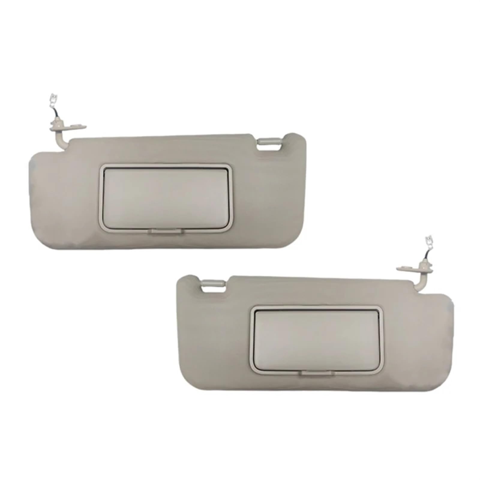 PNBVW Sonnenblende fürs Auto vorne, mit Make-up-Spiegel, Licht, Sonnenschutz, Sonnenblende for die Dachkonsole for JAC Heyue J4 J5 J6 5702030U2090, Beige(1 Pair) von PNBVW