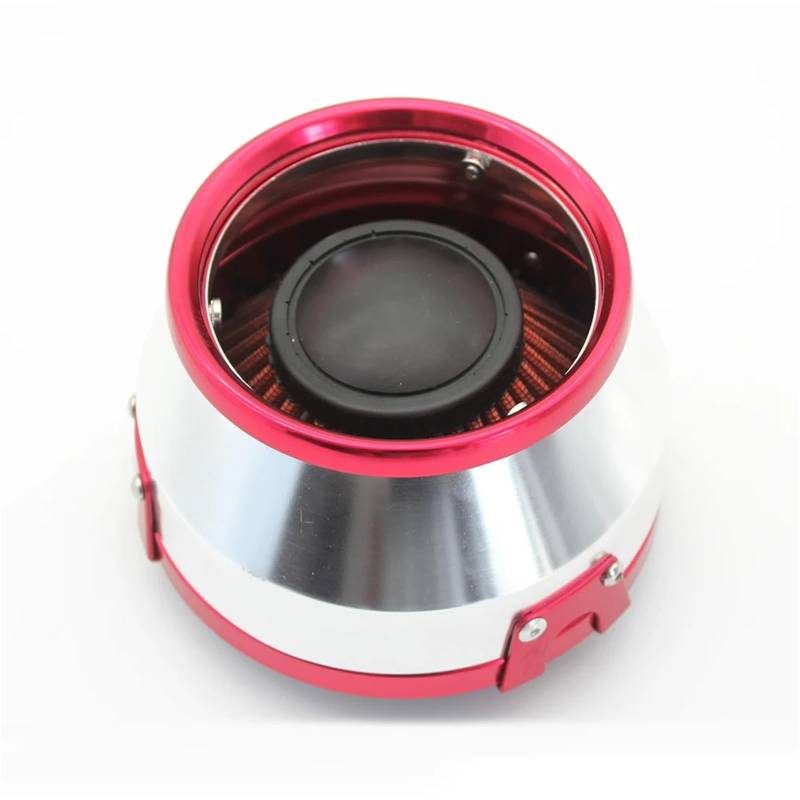 PNBVW Universal Auto Sport Luftfilter 76mm for die meisten Autos 3 Zoll offener High Flow Lufteinlassfilterkasten Rot Blau XH-UN075(Red) von PNBVW