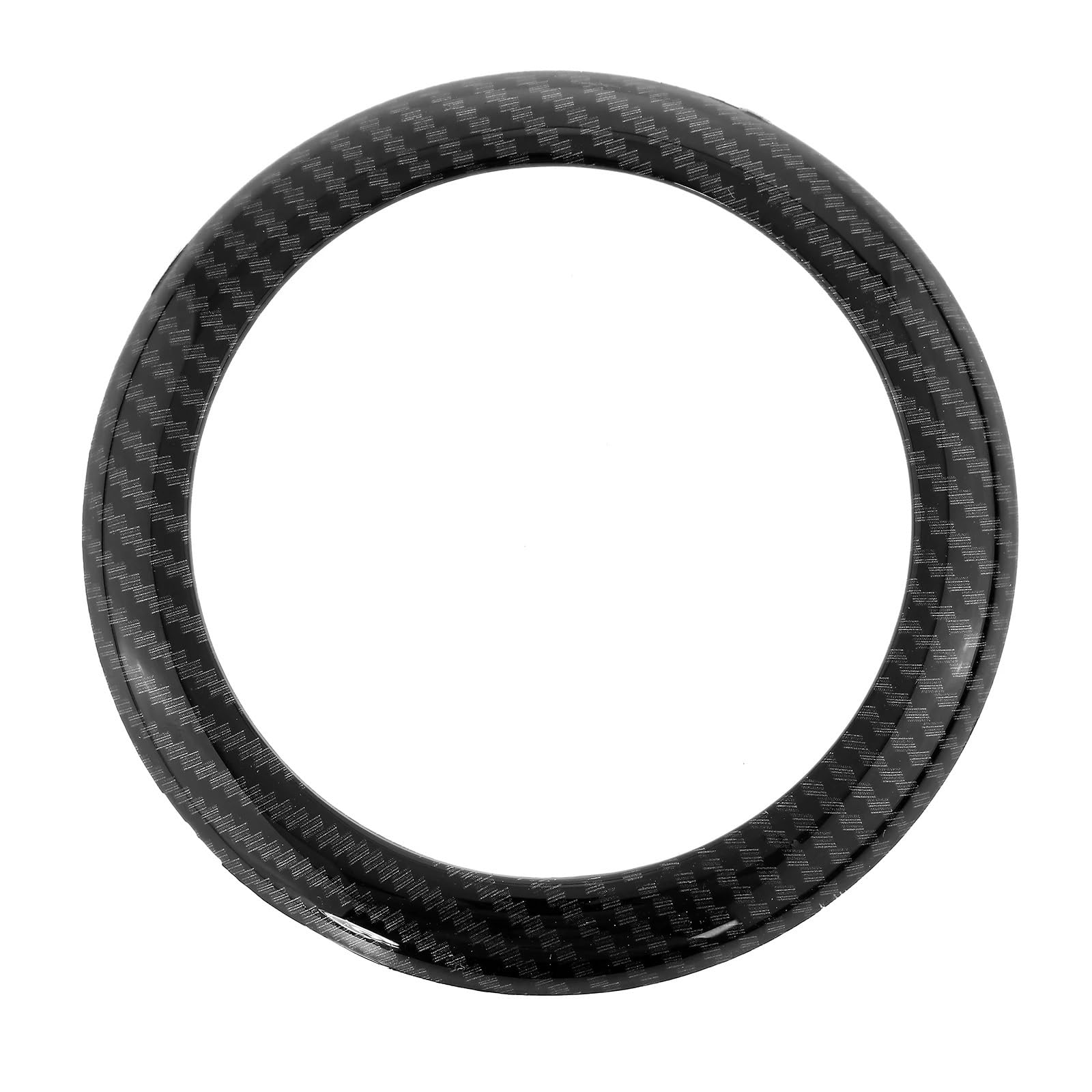 PNBVW for BB//M//W F20 F21 Heckkoffer-Emblem-Abzeichen-Ring-Abdeckungsverkleidung for 1er F20 F21 2011–2019, glänzend schwarz, Hecktür-Logo-Dekoration(Carbon Black) von PNBVW