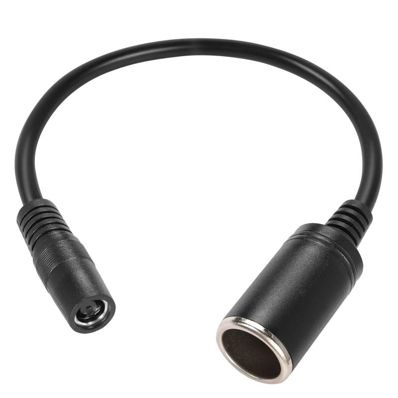 PNGKNYOCN DC7909 zu Zigarettenanzünder Stromkabel,0.3M/1FT 14AWG DC 8mm Weiblich zu Auto Zigarettenanzünder Weibliche Sockel Kurzes Kabel für Auto Kühlung, Tragbarer Generator(DC 8mm Female) von PNGKNYOCN