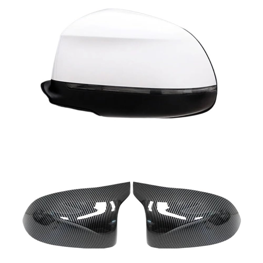 Außenspiegelkappen Rückspiegelkappen Für F25 X3 F26 X4 F15 X5 F16 X6 2014 15-18 Bright Black Caps Carbon Fiber Style Auto Car Rear View Side Mirror Cover Trim Spiegelkappen Seitenspiegelkappen von POAXSSW