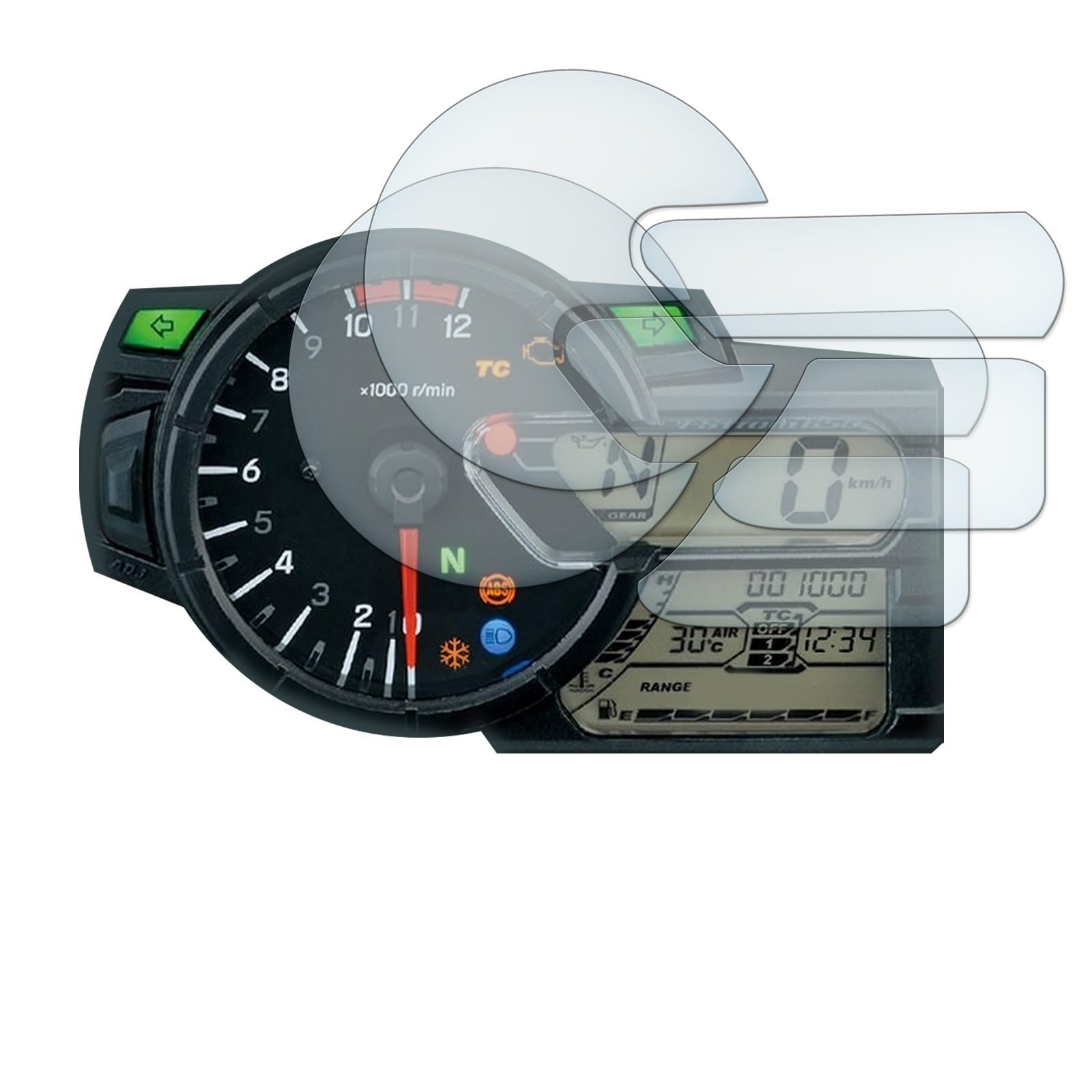 Dashboard Displayschutzfolie Für SU&ZUKI V-STROM650 Für V-Strom 650 DL1000 V-STROM1000 Motorrad Instrument Cluster Kratzschutz Film Displayschutzfolie von POAXSSW