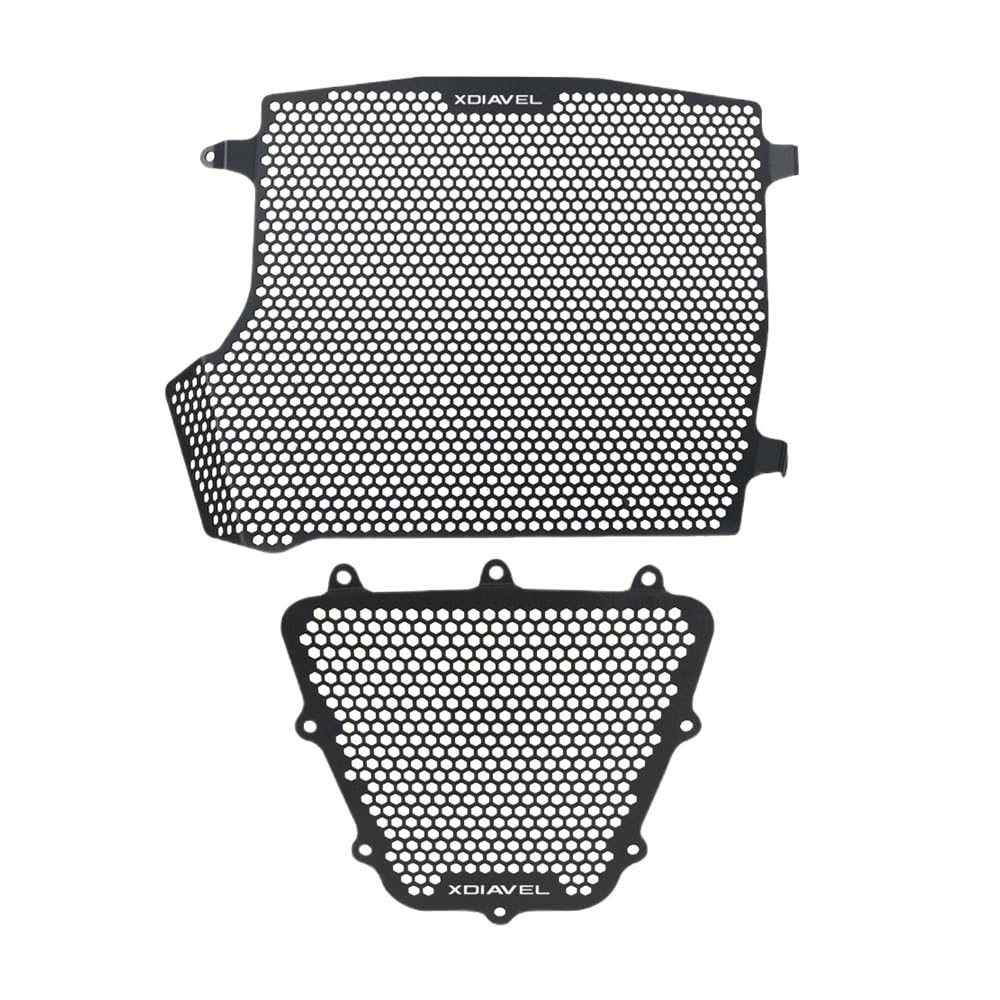 POAXSSW Wasserkühler Schutzgitter FÜR Du&Cati XDiavel 2016 2017 2018 2019 2020 2021 Motorrad X Für DIAVEL X-Diavel 16-21 Kühlergrill Abdeckung Ölkühler Schutz Set von POAXSSW