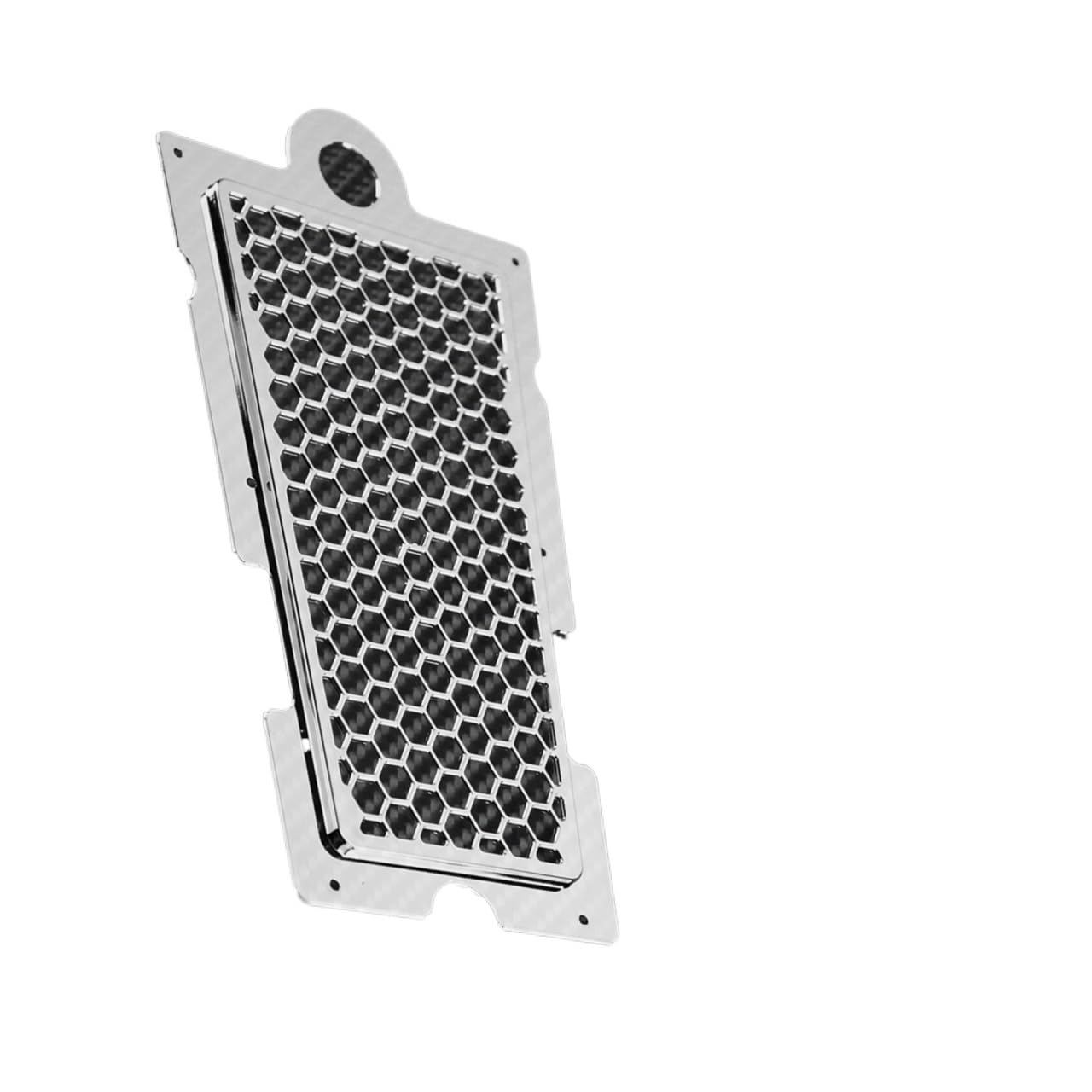 POAXSSW Wasserkühler Schutzgitter Motorrad Honeycomb Mesh Kühler Schutz Grille Öl Kühler Schild Schutz Abdeckung Für Ha&rley Softail Low Rider Slim FL FXBB von POAXSSW