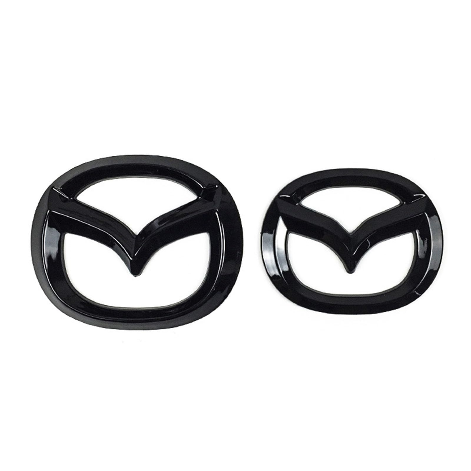 Car Embleme für Mazda 3 2010-2013,3D Metall Chrom Logo Emblem Badge Aufkleber original Ersatzteil Car Styling,Black von POCHY