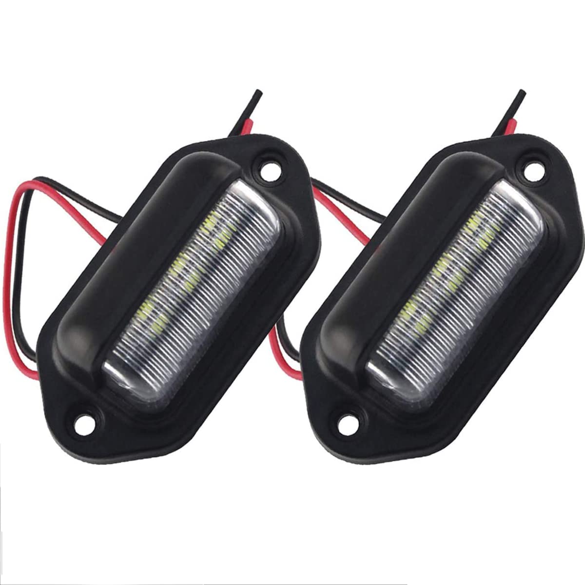 2 Stücke LED Nummernschild Tag Licht Universal 6 SMD2835 Komfort Courtesy Tür Schritt Lampe Licht für Anhänger RV Lkw von POCKETMAN