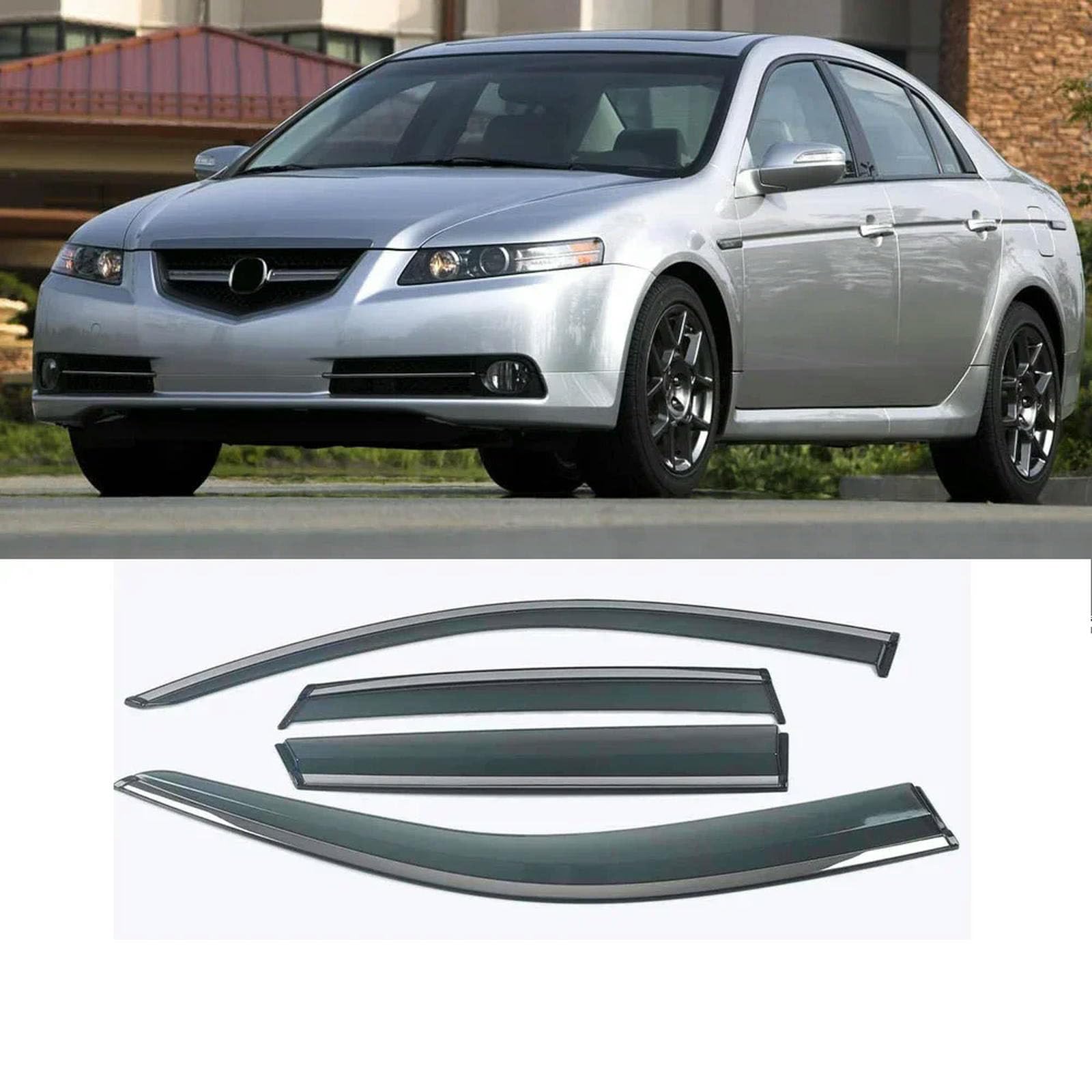 PODSI Autofenster Sonnenschutz Regenschutz Visier Schild Schutz Schutzaufkleber,für Acura TL 2004-2012 von PODSI