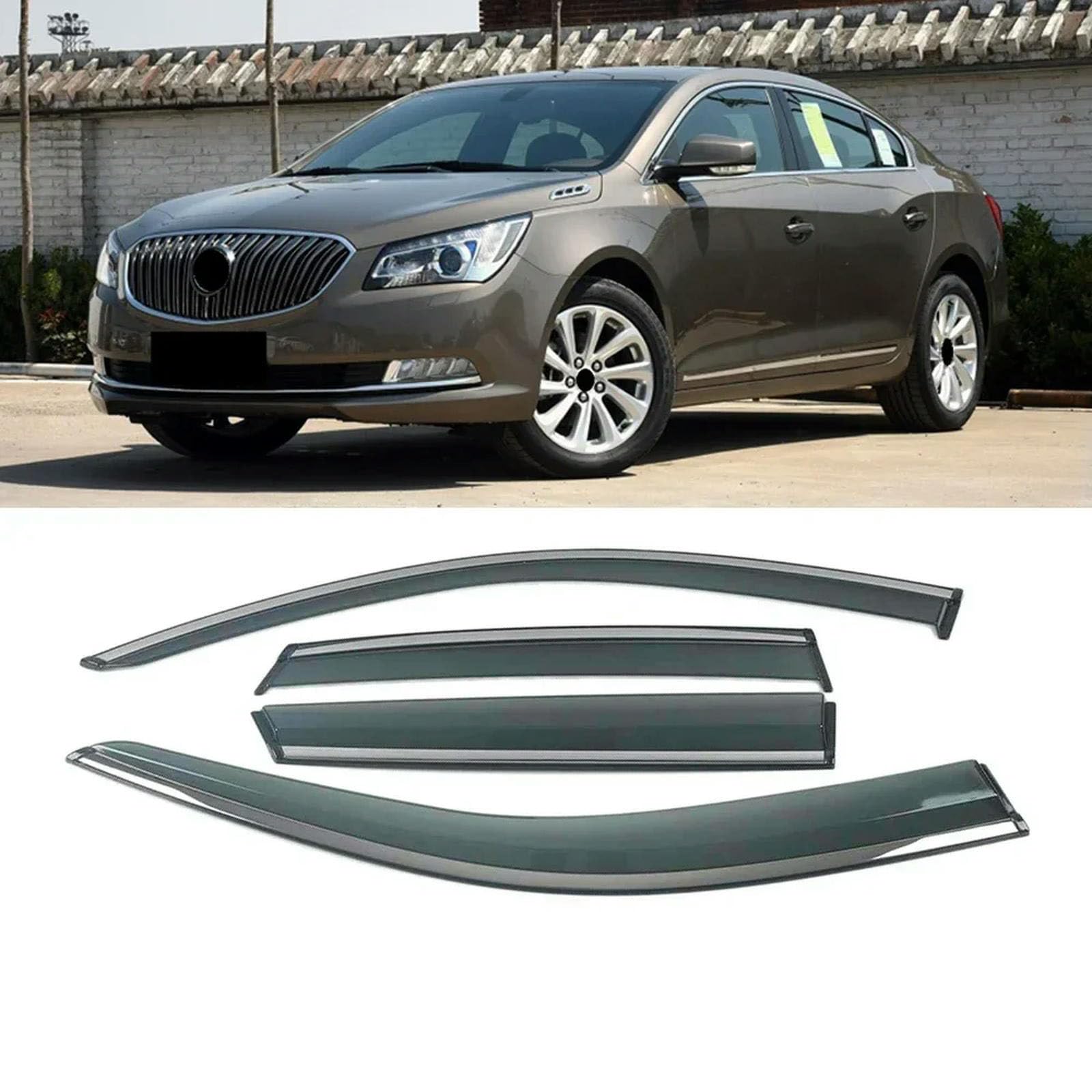 PODSI Autofenster Sonnenschutz Regenschutz Visier Schild Schutz Schutzaufkleber,für Buick Lacrosse 2009-2019 von PODSI