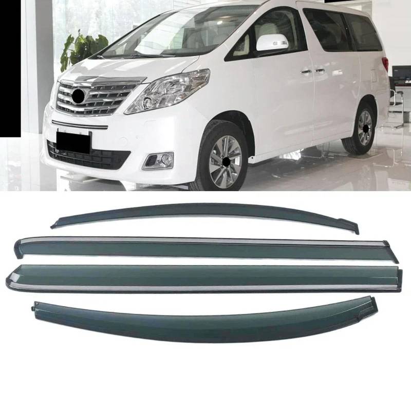 PODSI Autofenster Sonnenschutz Regenschutz Visier Schild Schutz Schutzaufkleber,für Toyota Alphard H2 2008-2014 von PODSI