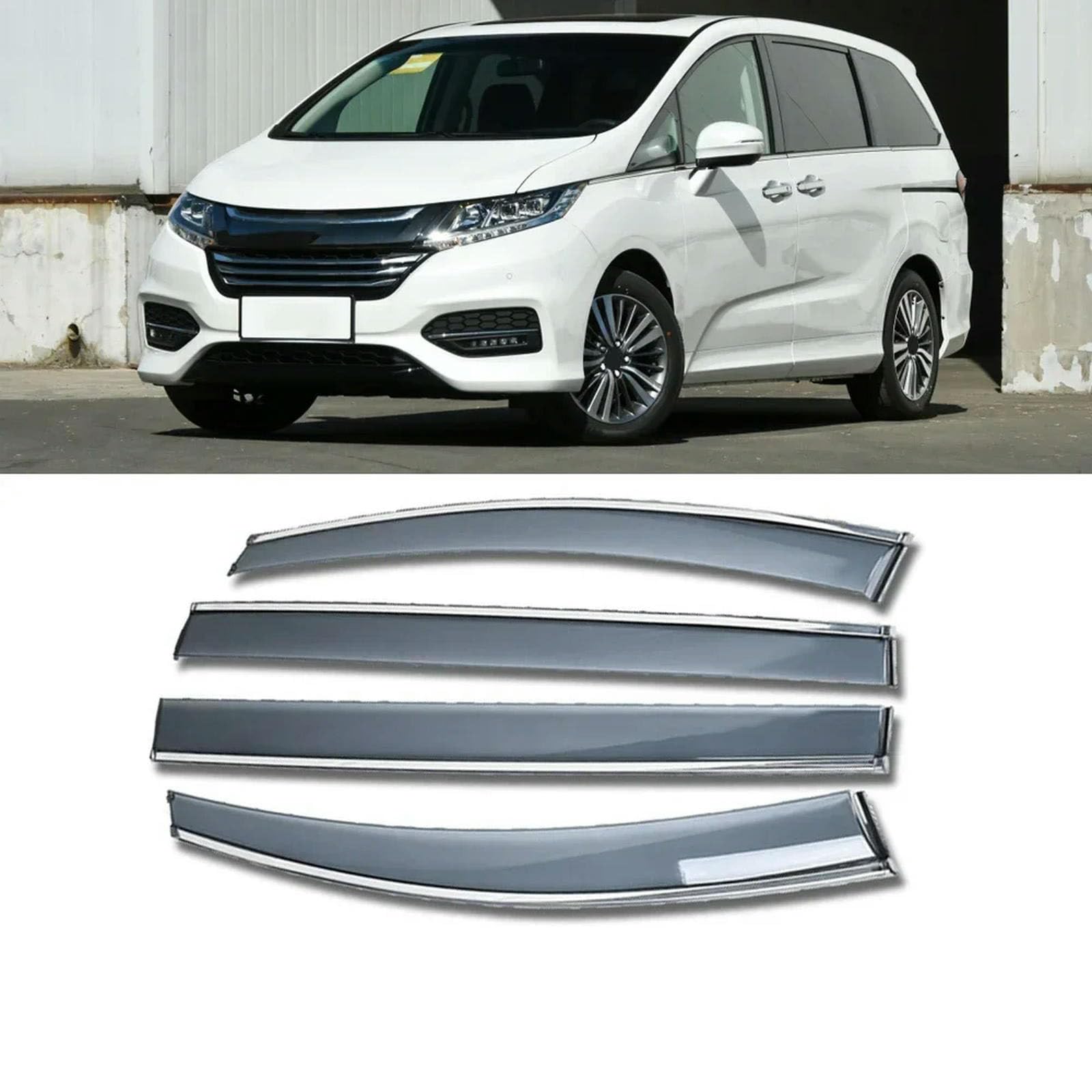 PODSI Autofenster Sonnenschutz Regenschutz Visier Schutzaufkleber,für Honda Odyssey 5. Generation RC 1999-2019 von PODSI