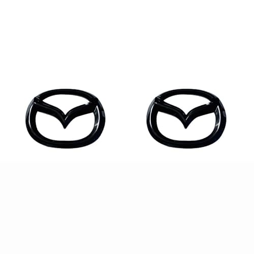 2 Stück Auto Emblem Aufkleber für Mazda 3, Wasserdicht Kratzfest Sticker, Stilvolle Abzeichen Styling Dekoration Autoaufkleber Auto Body Zubehör,B von POIBNZ