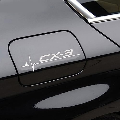 2 Stück Auto Emblem Aufkleber für Mazda Cx3 Cx5, Wasserdicht Kratzfest Sticker, Stilvolle Abzeichen Styling Dekoration Autoaufkleber Auto Body Zubehör,D von POIBNZ