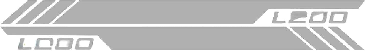 2 Stück Auto Emblem Aufkleber für Mitsubishi L200 2011-2019, Wasserdicht Kratzfest Sticker, Stilvolle Abzeichen Styling Dekoration Autoaufkleber Auto Body Zubehör,F von POIBNZ