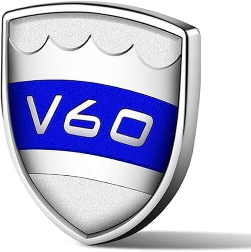 Auto Emblem Aufkleber für Volvo XC90 XC60 XC40 S90 S80 S60 V90 V60 V40 S80, Wasserdicht Kratzfest Sticker, Stilvolle Abzeichen Styling Dekoration Autoaufkleber Auto Body Zubehör,E von POIBNZ