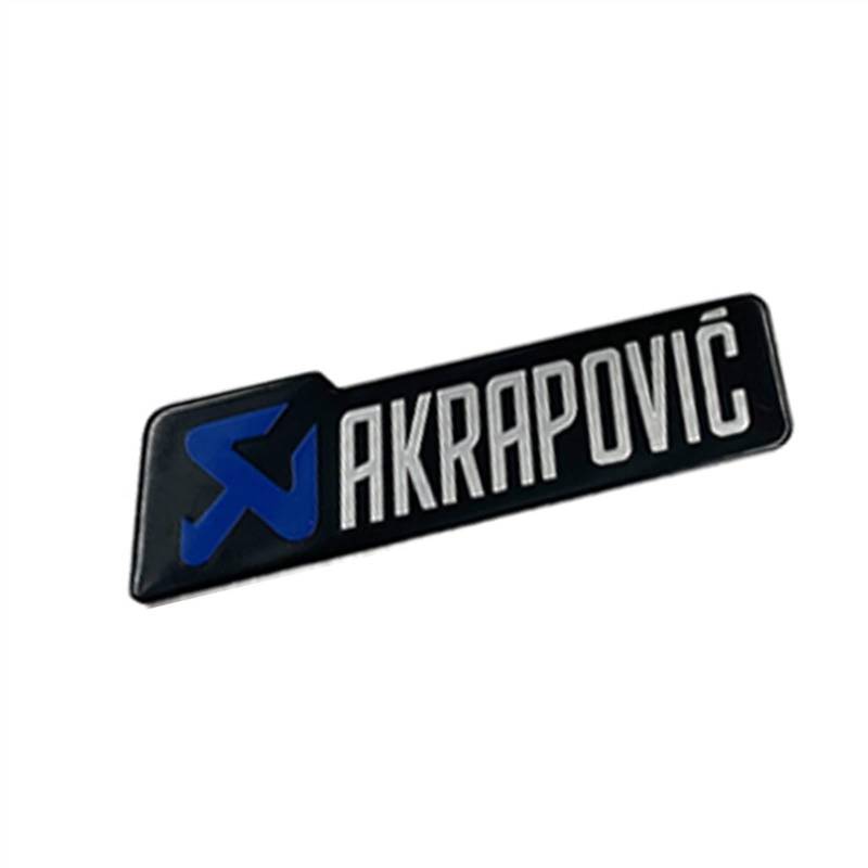 Hitzebeständiger Aluminiumaufkleber -Aufkleber for Akrapovic -Abgasmuffler -Motorrad (Color : JH128) von POKVEA