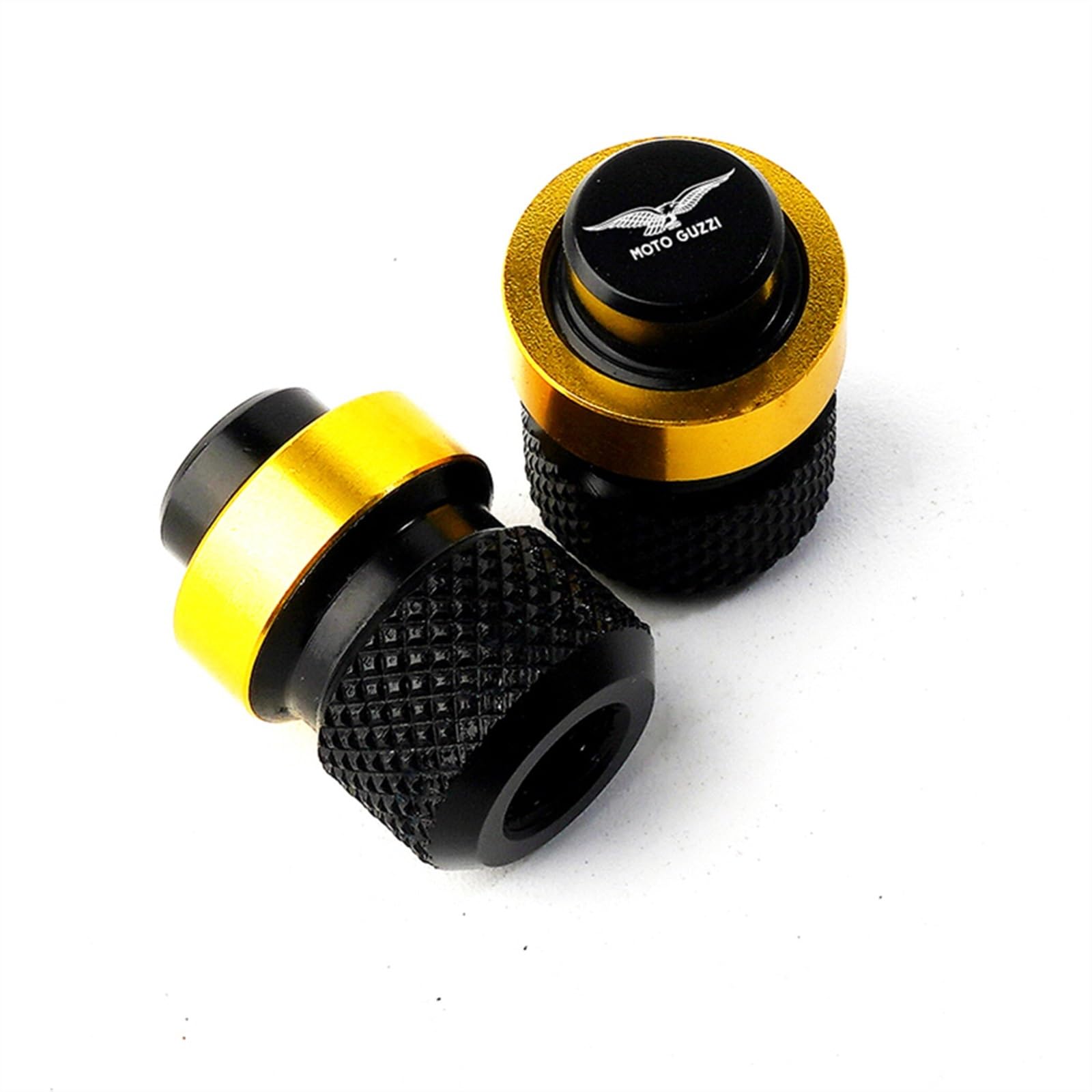 Motorradzubehör Rad Reifen Ventilkappen Abdeckungen for Mo-to Gu-zzi V100 Mandello V7 Stein V8S TT Bobber Breva 850 1100 1200(Gold) von POKVEA