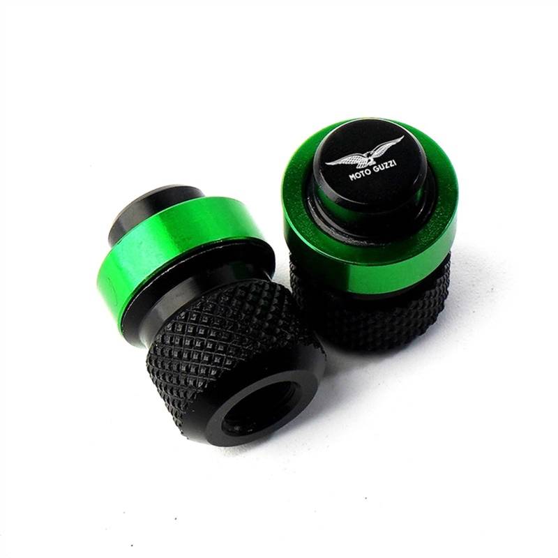 Motorradzubehör Rad Reifen Ventilkappen Abdeckungen for Mo-to Gu-zzi V100 Mandello V7 Stein V8S TT Bobber Breva 850 1100 1200(Green) von POKVEA