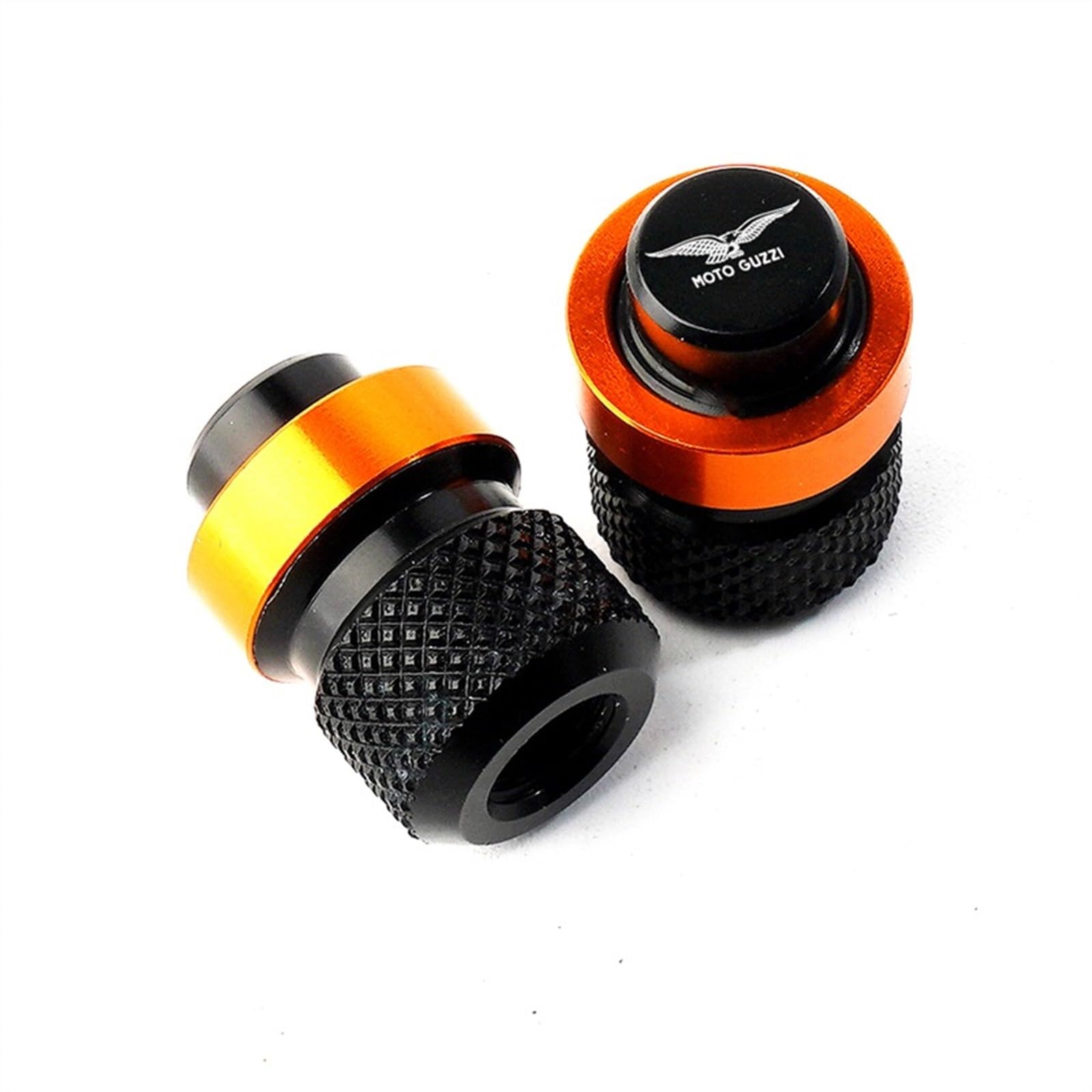 Motorradzubehör Rad Reifen Ventilkappen Abdeckungen for Mo-to Gu-zzi V100 Mandello V7 Stein V8S TT Bobber Breva 850 1100 1200(Orange) von POKVEA