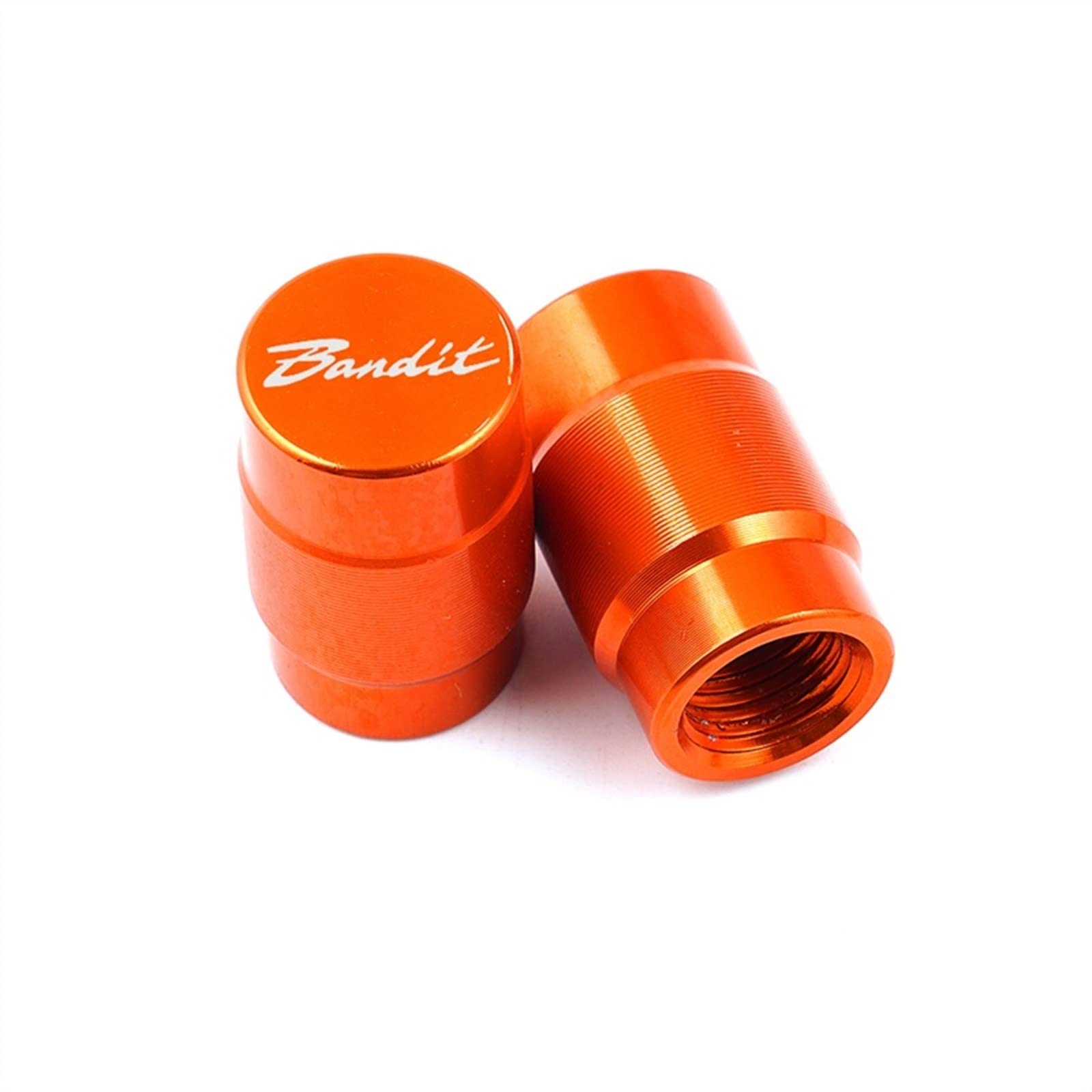 Motorradzubehör Rad Reifen Ventilkappen CNC Reifen Luftanschluss Abdeckungen for Bandit 650S DL1000 GSF 1250 1200 650 Bandit(Orange) von POKVEA