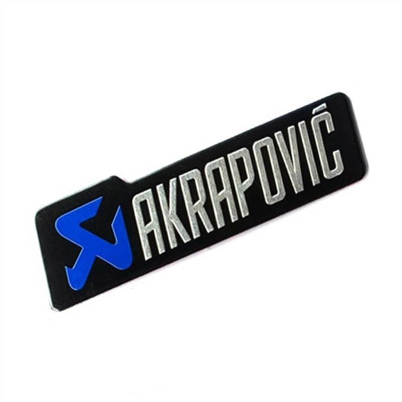 POKVEA 3D -Aluminium -Motorradaufkleber -Aufkleber -Aufkleber for Akrapovic -Abgas -Muffler -Auto -Moto -Dekoration (Color : 10cm Blue) von POKVEA