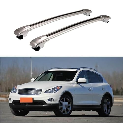 2 Stück Auto Dachträger, für Infinitit EX 2007 2008-2017 Hochstabile Dachreling Rack Gepäck Querträger Relingträger Gepäckablage Car Zubehör,B von POMAD