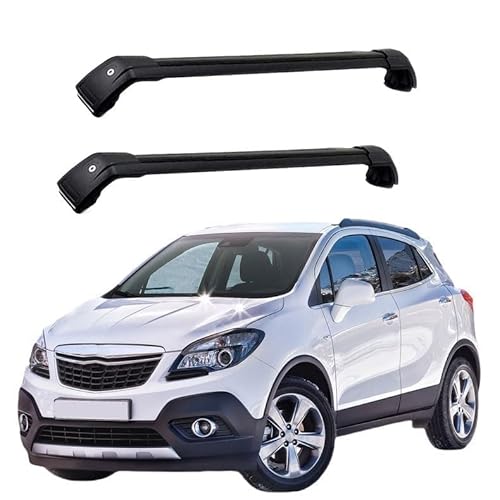 2 Stück Auto Dachträger, für Opel Mokka 5dr SUV November 2012 2013 2014 2015 2016 Hochstabile Dachreling Rack Gepäck Querträger Relingträger Gepäckablage Car Zubehör,C von POMAD