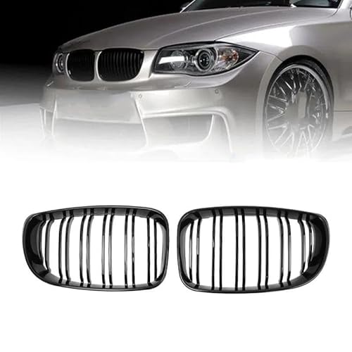 Auto-Frontgrills Stoßstangenhaube Nierengrill Renngrill Für B&MW E81 E87 E82 E88 128I 130I 135I 2008-2011 Front Kühlergrille(Carbon fiber pattern) von POMPOMPUR