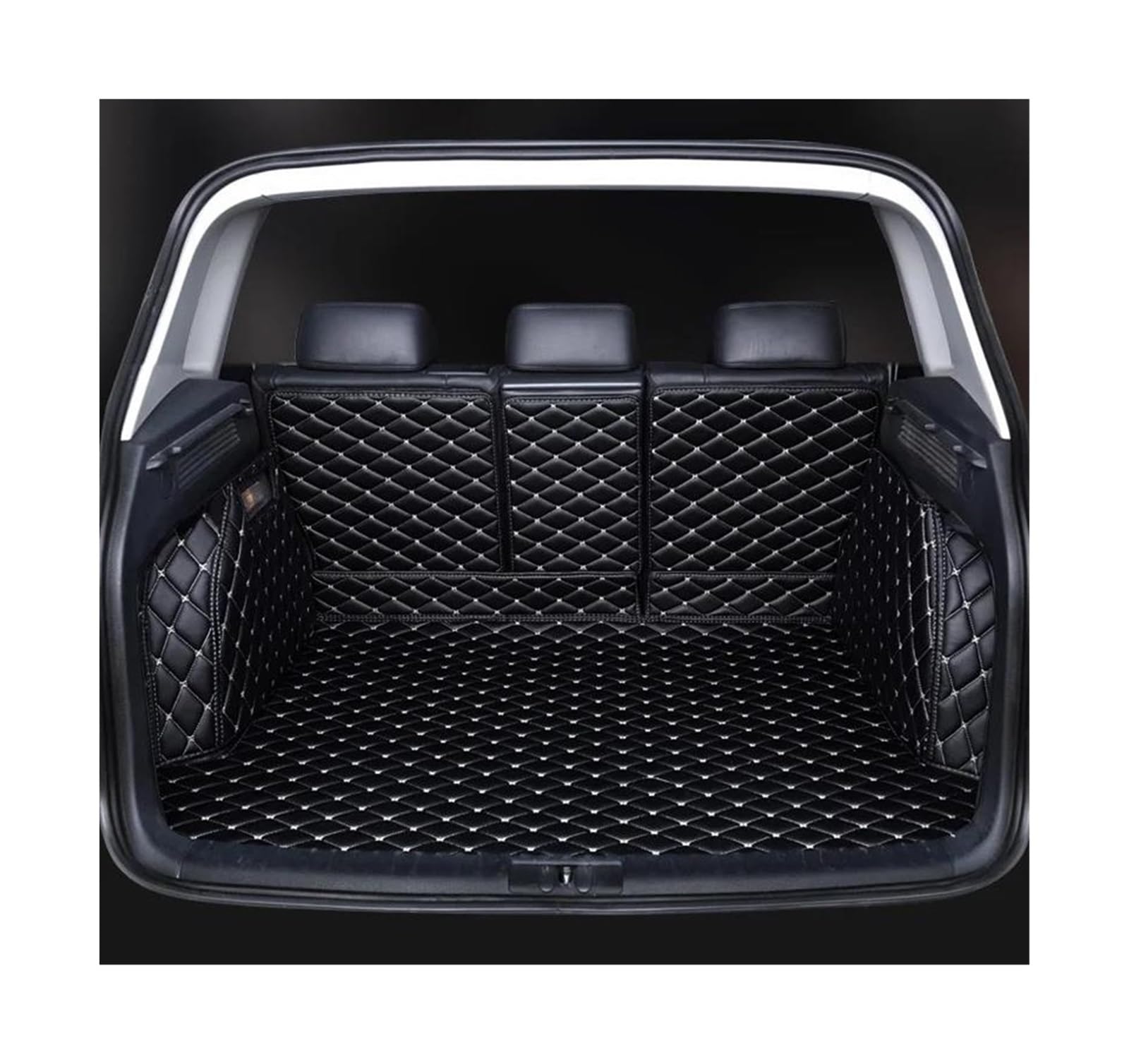Für B&MW 4er F36 2013-2020 G22 2021-2022 Vollflächige Maßgeschneiderte Kofferraummatten Autoteppiche Innenraumzubehör Kofferraummatten(Black beige) von POMPOMPUR