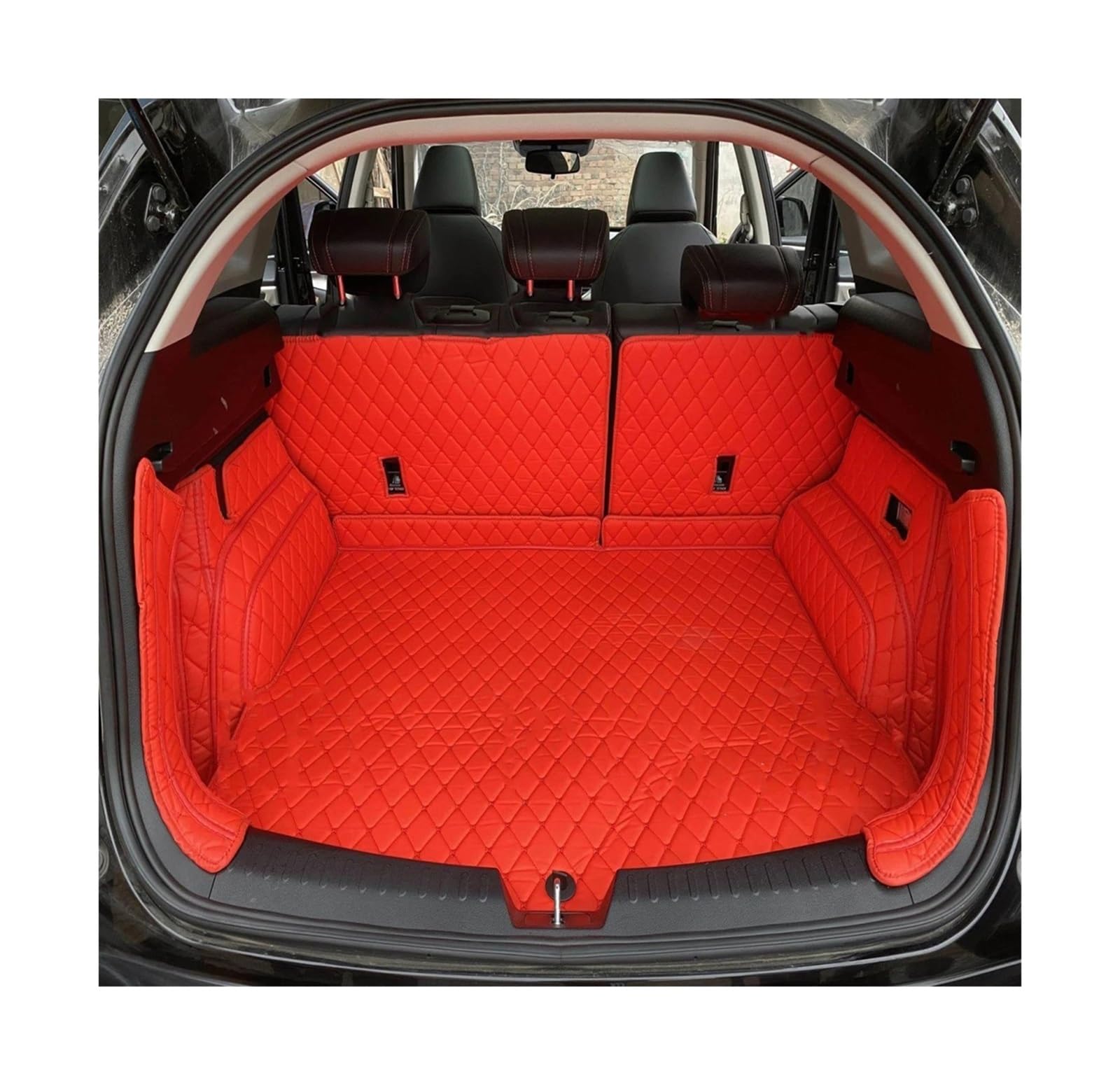 Für B&MW X1 E84 2010 2011 2012-2014 Kofferraummatte Laderaummatte Schutzzubehör Kofferraummatten(Red set) von POMPOMPUR