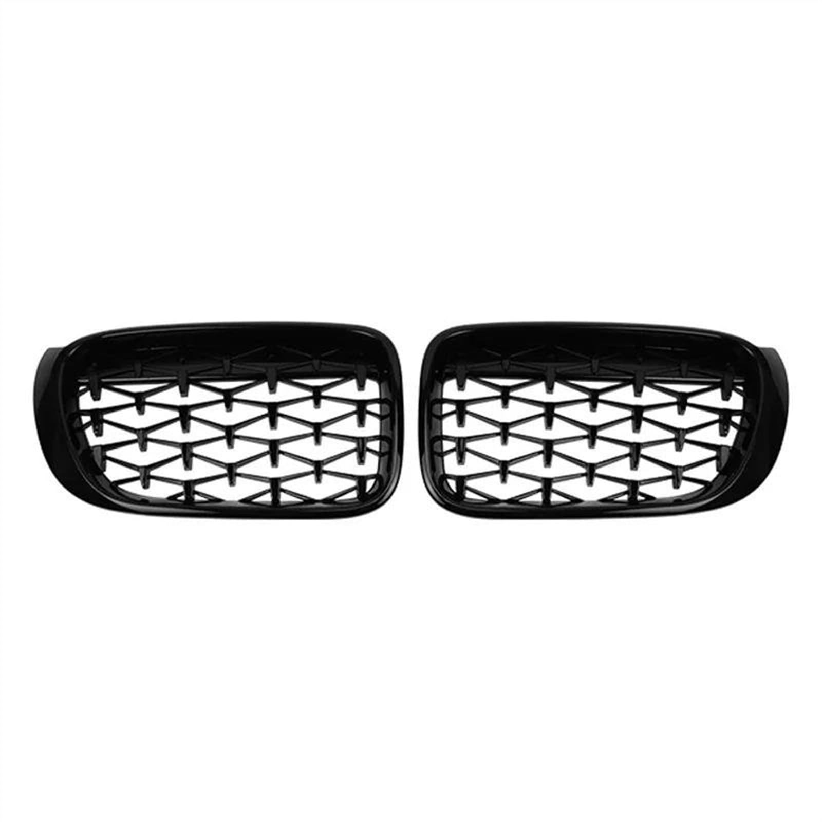 Für B&MW X3 X4 F25 F26 2014-2017 Diamant-Auto-Frontstoßstangengrill Renngrill Nierengrill Grillzubehör Front Kühlergrille(Schwarz) von POMPOMPUR