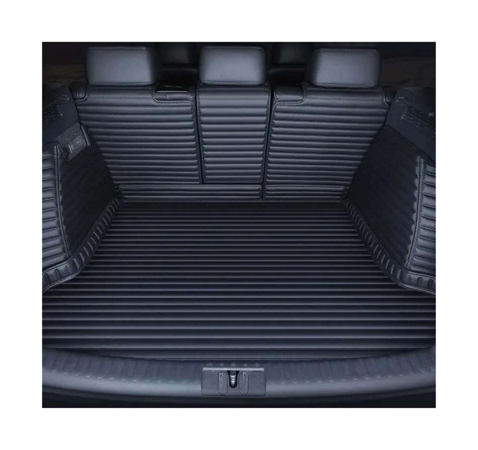 Für L&and R&over Für R&ange R&over Sport 2018 2019-2022 Maßgefertigte Kofferraumbodenmatte Kofferraummatten Kofferraumschutzmatten Kofferraumwanne Teppich Kofferraummatten(Black set) von POMPOMPUR