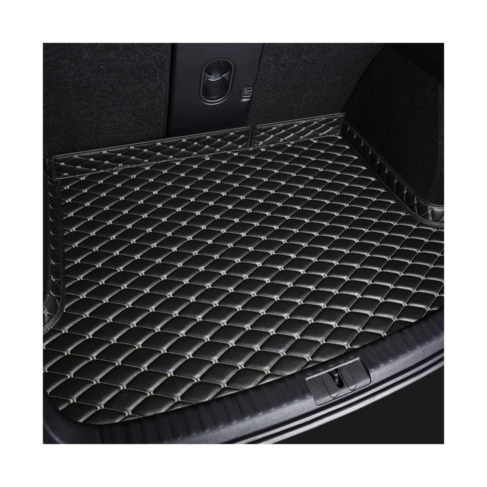 Für Volvo XC40 2019-2022 XC60 2015-2022 C40 2022-2023 S90 2017-2022 Maßgeschneiderte Kofferraummatte Autozubehör Innenraum Kofferraummatten(Black Beige) von POMPOMPUR