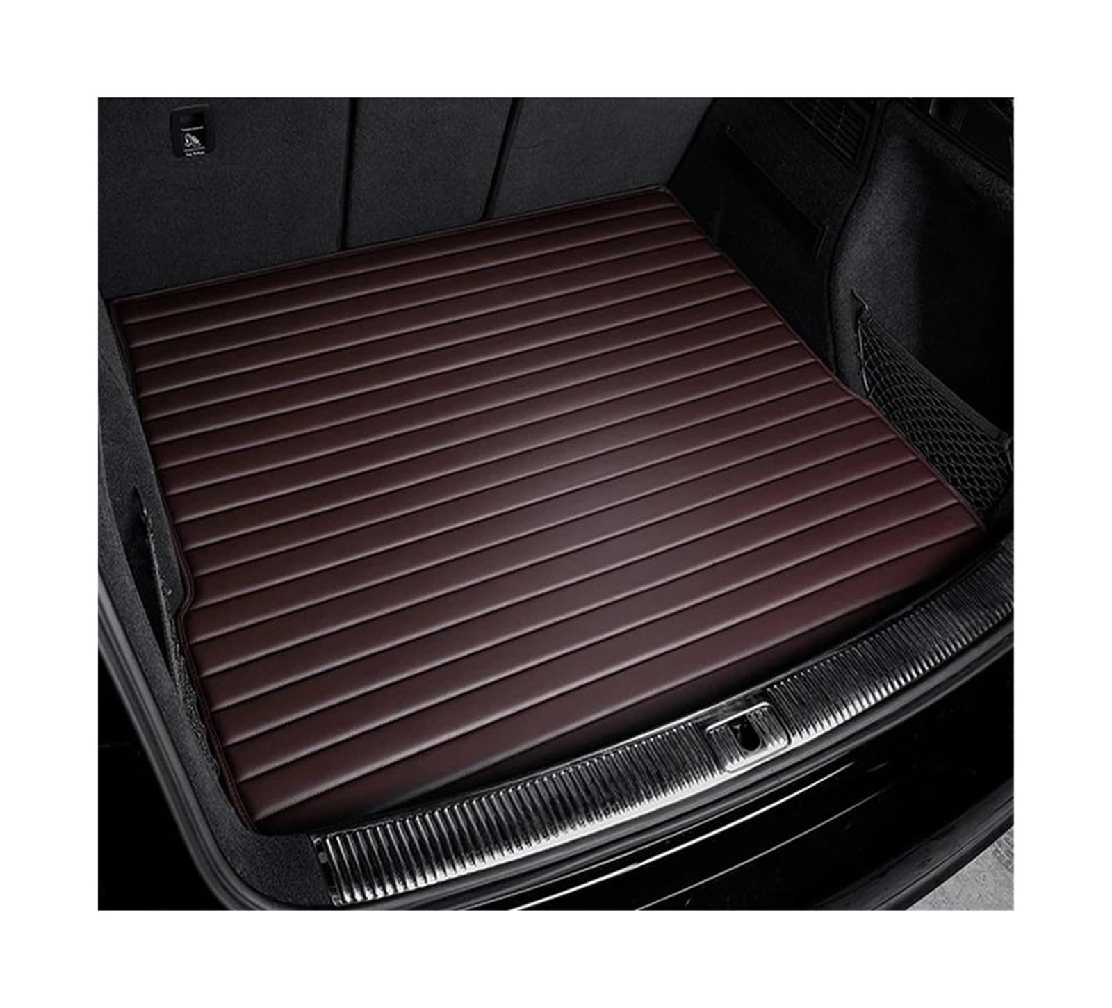 Kofferraummatten Streifen Custom Style Autozubehör Innendetails Teppich Für B&MW X5 E53 E70 F15 G05 X4 F26 G02 Kofferraummatten(Coffee) von POMPOMPUR