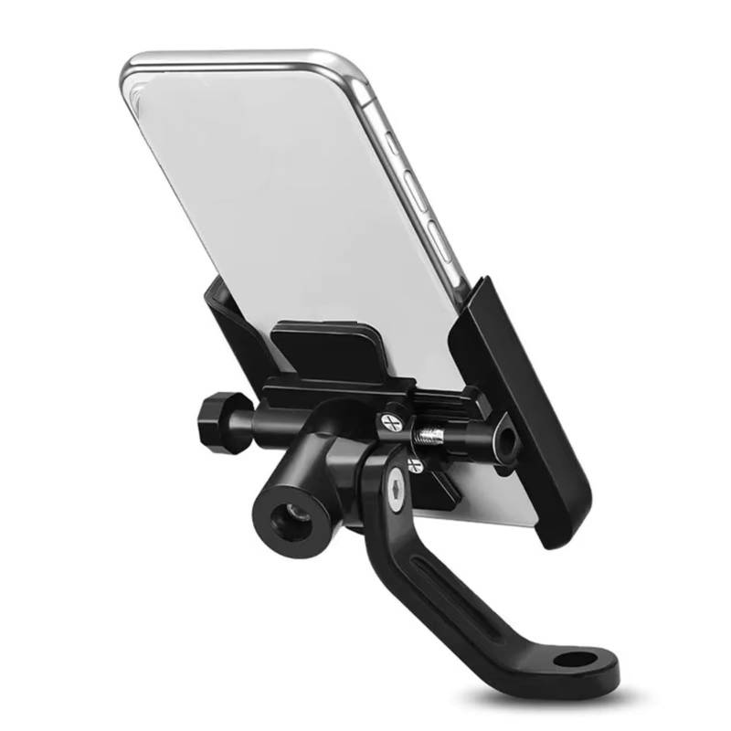 POMUHYE Handyhalterung Fahrrad Für C400GT Für C400X Für C400 GT/X 2024 Motorrad Zubehör Lenker Handy Halter GPS Stand Bracke(Mirror Holder C400XBlack) von POMUHYE