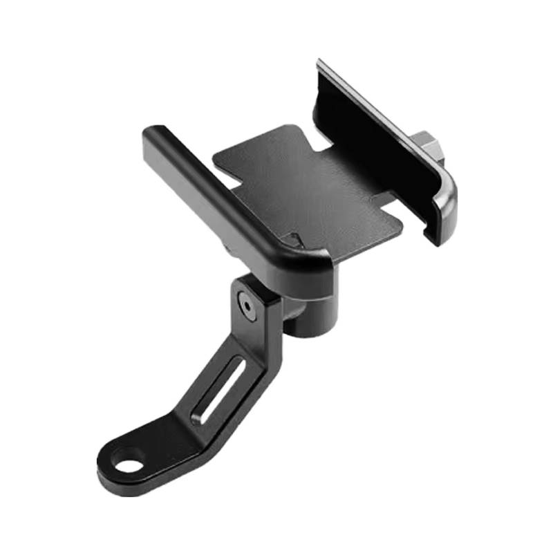 POMUHYE Handyhalterung Fahrrad Für Forza 750 Für FORZA750 2020 2021 2022 Motorrad Lenker Handy Halter GPS Stand Halterung Verstellbare Universal(Black,Mirror Holder) von POMUHYE