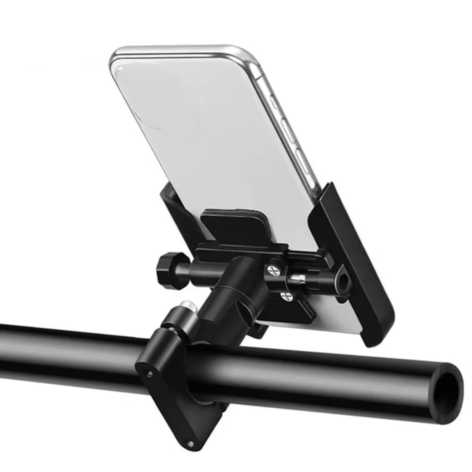 POMUHYE Handyhalterung Fahrrad Für NX500 Für NX 500 Für N X500 Für 500x 2024 2025 Motorrad Lenker Handy Halter GPS Stand Halterung Zubehör(Black,Handlebar) von POMUHYE