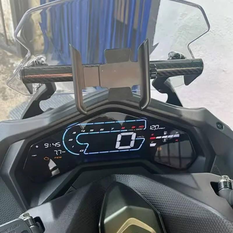 POMUHYE Handyhalterung Fahrrad Kompatibel Mit Yamaha Für XSR700 ABS Für XSR 700 ABS 2016-2025 2024 2023 Motorrad Handy GPS Navigation Lenker Halterung(Black,Handlebar) von POMUHYE