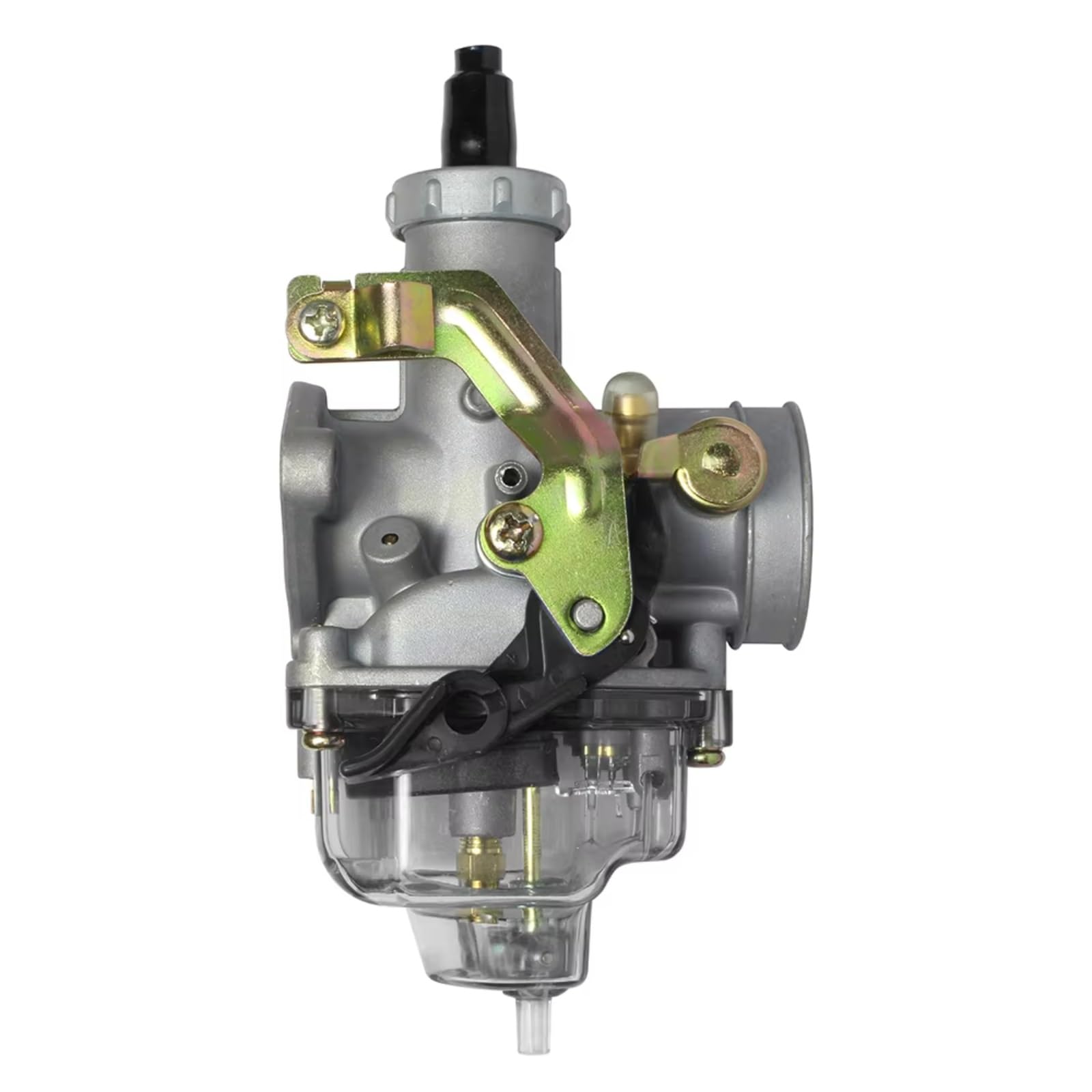 POMUHYE Motorräder Vergaser Für CG125 Für XF125 Für XL125 Für LIFAN125 Für CB125 Für XR100 Für GL100 Für PZ26 26mm Motorrad Vergaser Carb Motorrad Zubehör(Silver Black 2) von POMUHYE