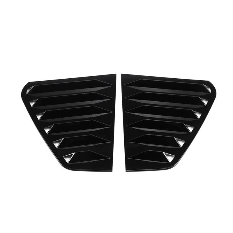 Für VW Für Golf 6 7 7,5 8 MK6 MK7 MK 7,5 MK8 GTI GTD GTE R Für R-Linie Hinten Fenster Shutter Abdeckung Trim Fenster Lamellen Seite Vent Trim (Color : MK7 7.5 Gloss Black) von PONNYC