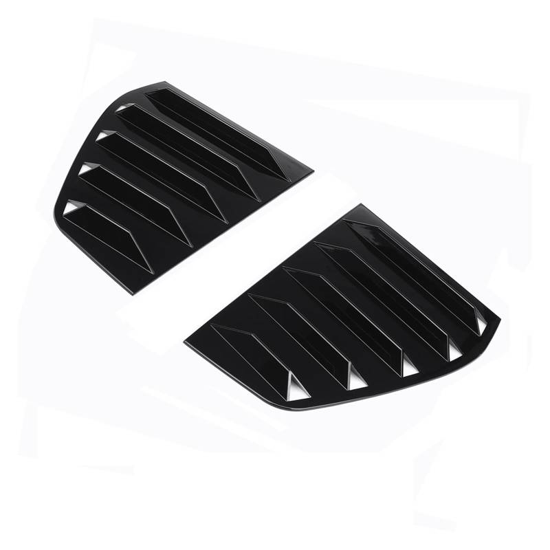 Für VW Für Golf 6 7 7,5 8 MK6 MK7 MK 7,5 MK8 GTI GTD GTE R Für R-linie Hinten Fenster Shutter Abdeckung Trim Fenster Lamellen Seite Vent Trim (Color : MK6 Gloss Black) von PONNYC