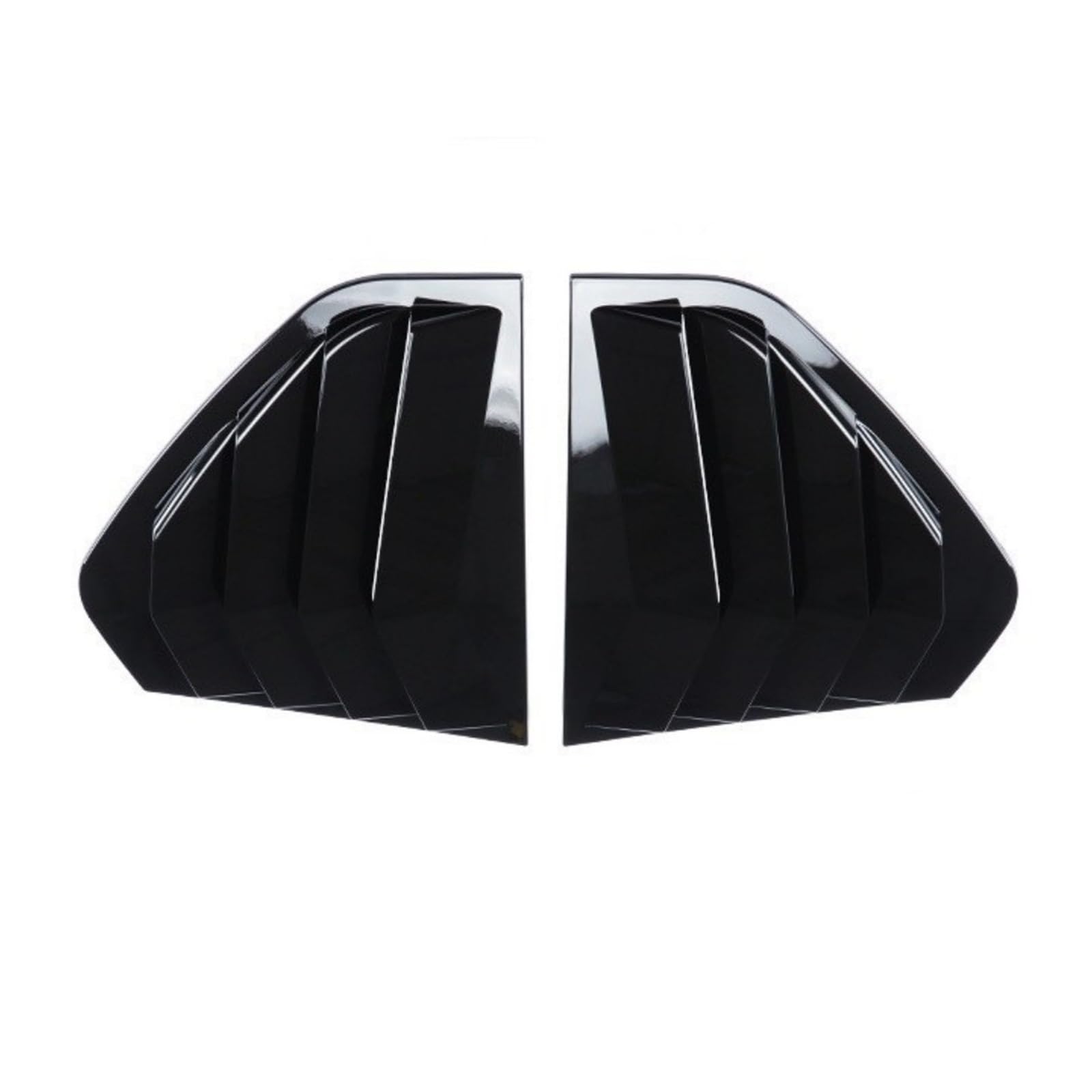 Für VW Für Golf 6 7 7,5 8 MK6 MK7 MK 7,5 MK8 GTI GTD GTE R Für R-linie Hinten Fenster Shutter Abdeckung Trim Fenster Lamellen Seite Vent Trim (Color : MK8 Gloss Black) von PONNYC