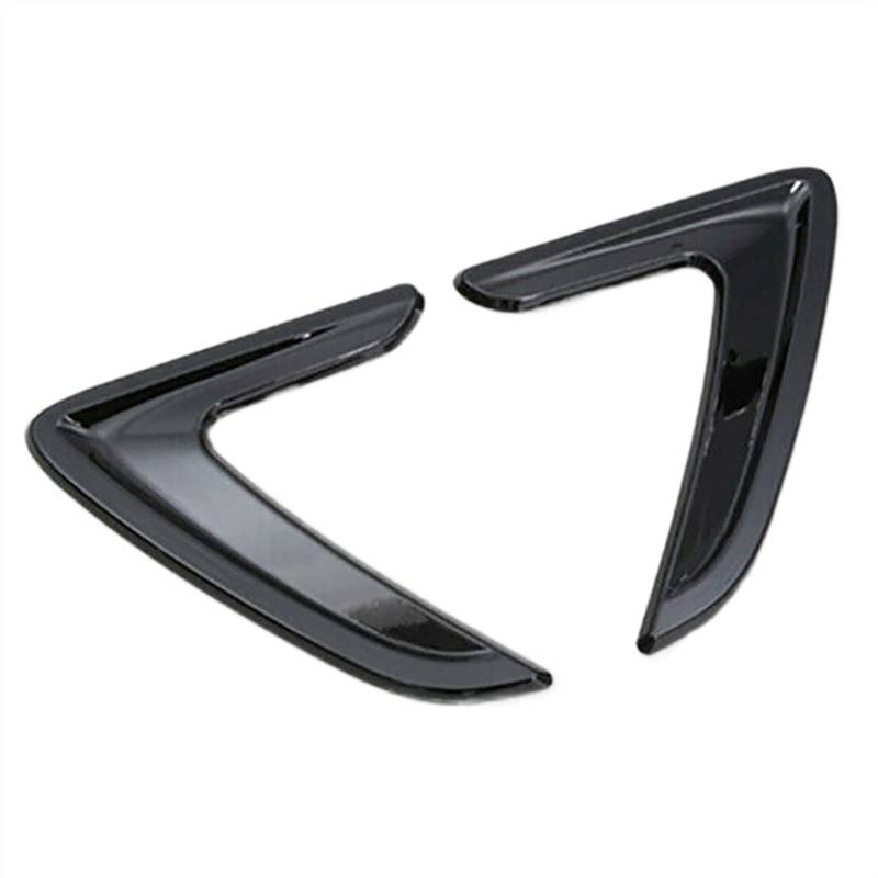 Heckflügel Auto Aufkleber ABS Carbon Auto Side Air Vent Cover Trim Fender Aufkleber 1 Paar Für B&MW E46 E90 F31 F30 320Li 3 Series 2012-2016 PONNYC(Schwarz) von PONNYC