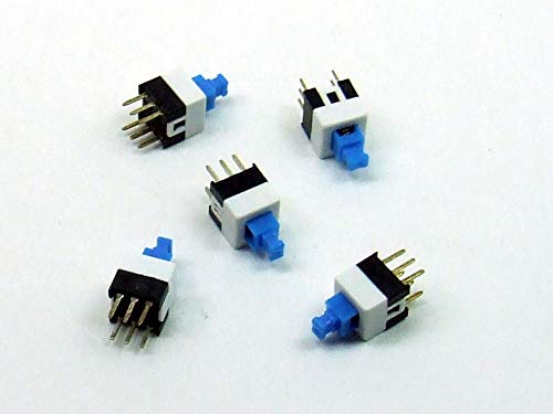 POPESQ® 5 Stk. x Mikroschalter 7mm x 7mm 2 Kontakt PCB 0.5A / 25V ON-ON #A2585 von POPESQ