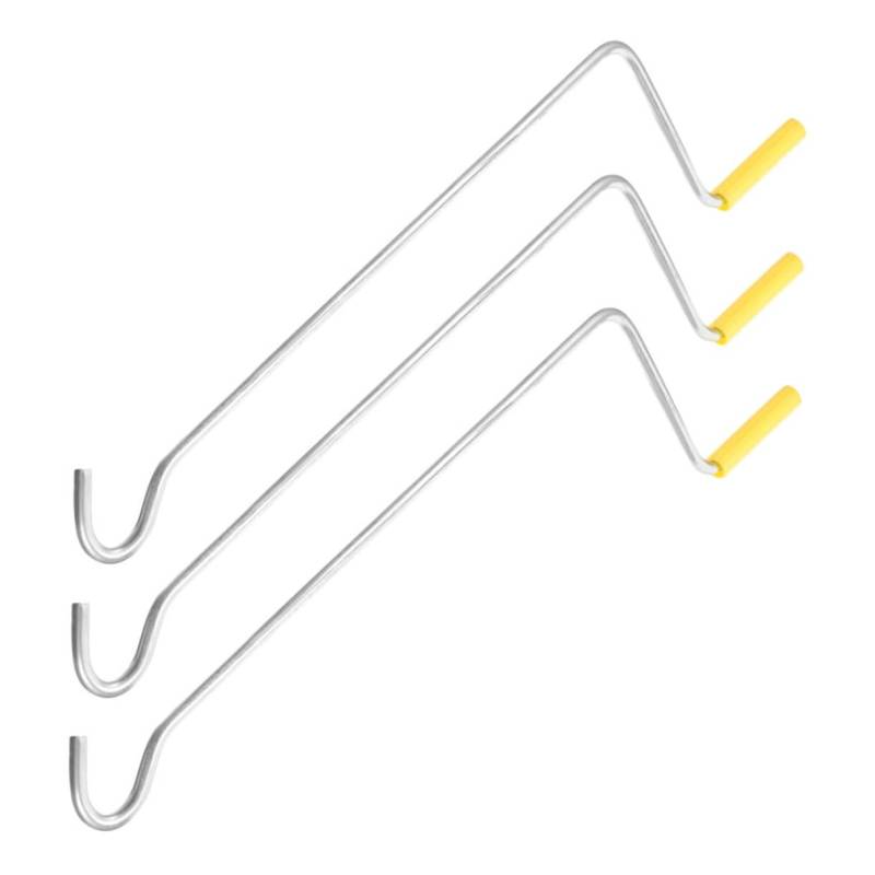 POPETPOP 3St Wagenheberschlüssel Griff des Wagenhebers Austausch der Kurbel des Wagenhebers Schwerlastwagenheber Handkurbel Anhängerhebergriff Zubehör für Kfz-Wagenheber Stahl Silver von POPETPOP