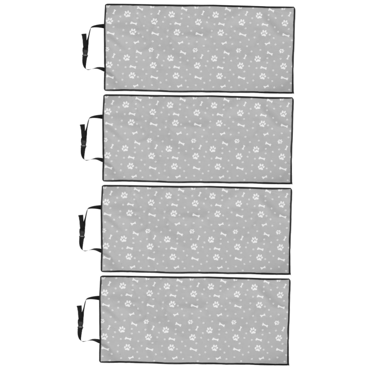 POPETPOP 4 Stück Automatte Für Haustiere Vordersitzpolster Für Haustiere Autositzschutz Für Hunde Autozubehör Für Haustiere Sitzschutz Für Auto Sitzbezüge Für Haustiere Grey Tuch von POPETPOP