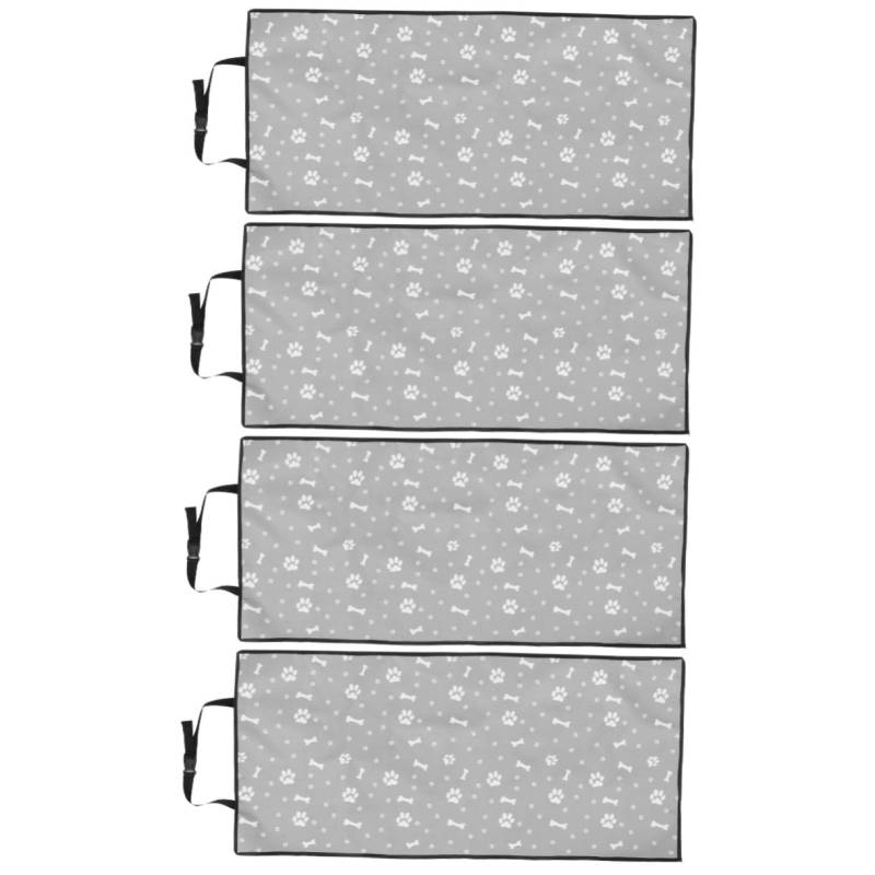 POPETPOP 4 Stück Automatte Für Haustiere Vordersitzpolster Für Haustiere Autositzschutz Für Hunde Autozubehör Für Haustiere Sitzschutz Für Auto Sitzbezüge Für Haustiere Grey Tuch von POPETPOP