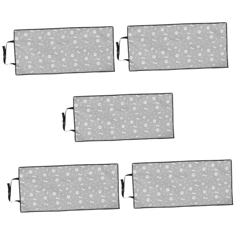 POPETPOP 5st Automatte Für Haustiere Sitzschutz Für Hunde Autositzbezug Für Hund Haustiermatten-autozubehör Sitzbezüge Für Haustiere Autositzauflage Autoschutz Für Hunde Grey Tuch von POPETPOP