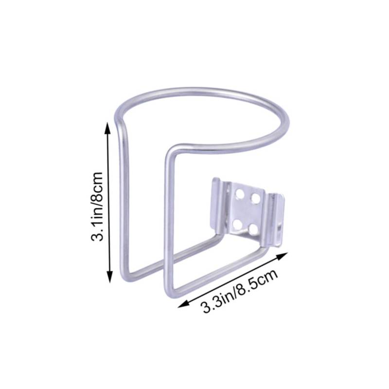 POPETPOP Edelstahl Getränkehalter Für Boot Yacht LKW Wohnmobil Und Camper Anti Kipp Becherhalter Mit Durchmesser Robuster Und Langlebiger Ring Becherhalter Für Sicheres von POPETPOP